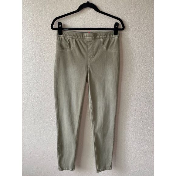 Spanx Jean-ish Ankle Leggings Army Green - Picture 3 of 11